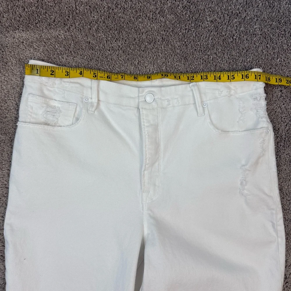 Good American Good‎ Icon Straight Leg Jeans White 15